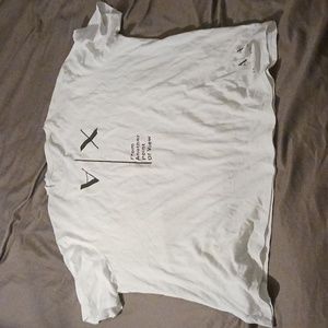 Armani exchange change white t shirt shirt sleeve size xl